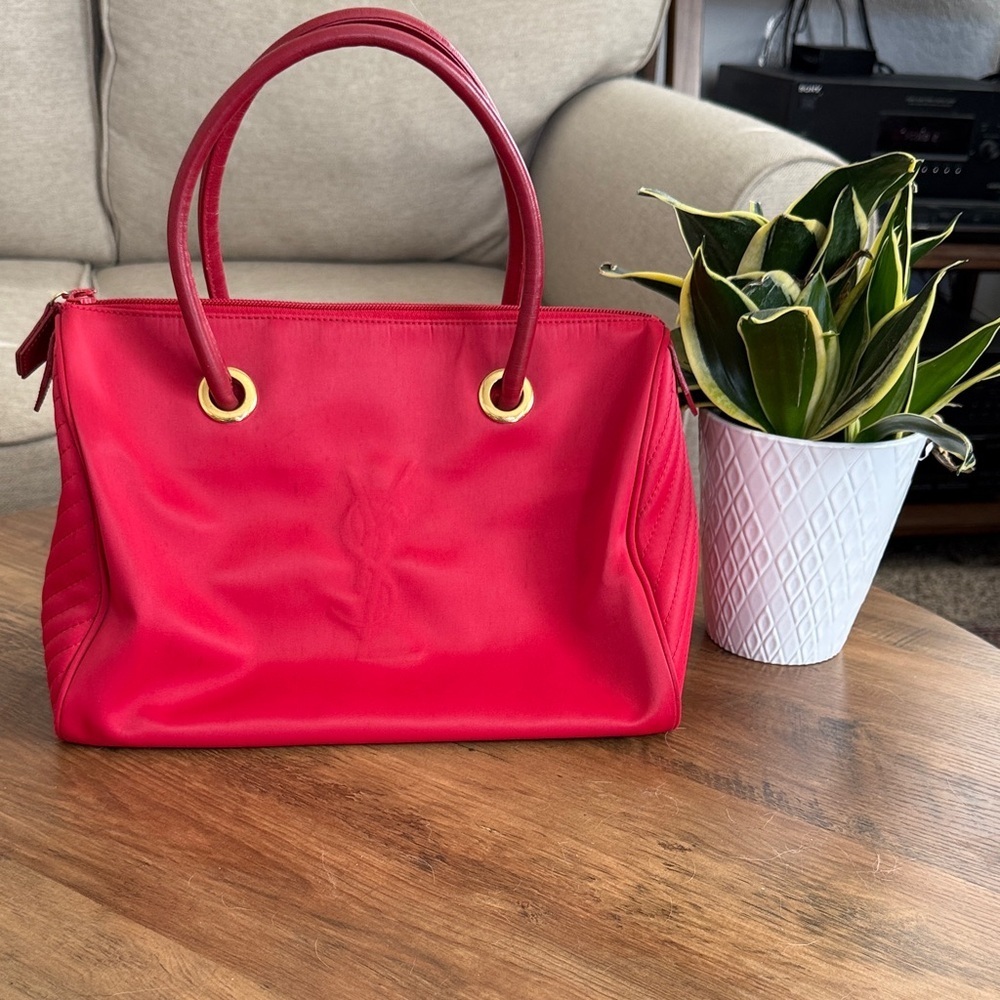 ** YSL ** Red Boston Rare Speedy - Picture 1 of 15